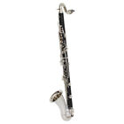 100  2024-silver Plated Key Bass Bb Clarinet Bakelite Instrument With Case