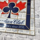 Canadian Club Whiskey Stained Leader Glass Bar Sign Man Cave Advertising Wall