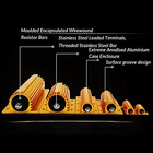 100 200 300 500w Watt High Power Golden Aluminium Load Metal Resistor Wire Wound