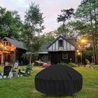 Fire Pit Cover Round  Fits 44-50 Inch Firepit Or Fire Bowl  Outdoor Waterproof