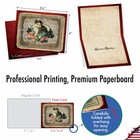 10 Christmas Card Pack W envelopes - Lacy Holidays Nobleworks M1760xs