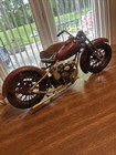 Diecast Metal Harley Davidson Indian Motorcycle Replica  20 Inches Long
