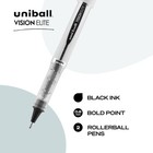 Uniball Vision Elite Rollerball Pens  Bold 2 Count  pack Of 1   White  Black