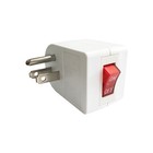 Oviitech 3 Pack Grounded Outlet Wall Tap Adapter With On off Power Switch single