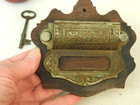 Antique Primitive Unique Wall Make-do Match   Key Holder Pocket
