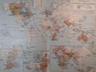 1909 British Colonies Mercator Map Vintage Sea Travel Original 11 5 X 9 5  C19-7