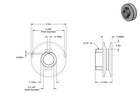 Chicago Die Cast Pulley 2-1 2  Diameter 3 4  Bore Single V Groove A Belts 250-a