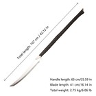 Machete Carbon Steel Blade Full Tang Fixed Blade cord Wrapped Handle with Sheath