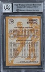 76ers Julius  dr  J   Erving Signed 1981 Topps  e104 Card Auto 10  Bas Slabbed