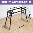 Collapsible Piano Keyboard Stand - Adjustable And Portable Heavy Duty Music S   