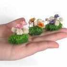 10pcs Miniature Flower Clusters For Dollhouse Mini Garden Decor