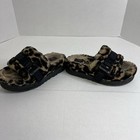 Ugg Leopard Fluff Yeah Slide Sandals Womens Size 11 Shearling Slides