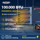 Alorair 100 000 Btu Hydronic Heater Water-to-air Heat Exchanger  Hydrox H100