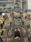 Japanese Meiji Period Bronze Hanging Decor With Chased Lotus Design 