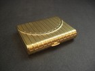 Vintage - Estee Lauder Solid Perfume Powder Compact Golden Envelope-new W box
