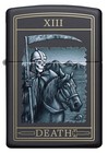 Zippo Death Card Design Black Matte Windproof Pocket Lighter  218-078381