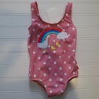 Boden Ruffle Appliqu   Swimsuit Pink 6-12 Months Girls