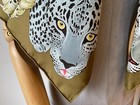Sallys Twill Silk 16 Momme Wrap Square Scarf Cheetah Shawl Hijab Kerchief 35 