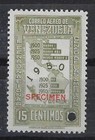 Venezuela  1950  Scott C304  Specimen  National Census  Mnh  Ebv648kh