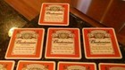 12 Vintage Genuine Budweiser  king Of Beers  4 3 16  Square Cardboard Coasters