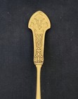 1872 Gorham Corinthian Sterling Silver Gold Wash Bowl Demitasse Spoon  4 25  10g