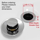 Bathtub Stopper   Shower Drain Hair Catcher  Pop-up Tub Stopper With Strainer