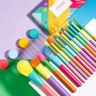 Makeup Brushes 15pcs Colourful Makeup Brush Set Premium Gift Synthetic Kabuki   