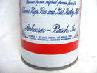 Vintage Steel Beer Can Budweiser Lager Beer Anheuser-busch Inc  16oz
