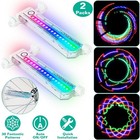 2pcs 32 Led Colorful Flashing Bicycle Cycling Wheel Spoke Signal Light For Bike