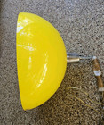 Vintage Mid Century Modern 16  Yellow Plastic Mushroom Hanging Swag Lamp Chain