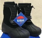 New Totes Kids Jacob Black Boys Winter Snow Boots Waterproof  64 99 Free Ship