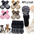 4-pack Anti-slip Dog Socks With Strong Grip Paw Protection For Pets