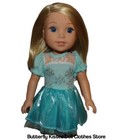 Doll Clothes Fits 18    American Girl   Sparkle Snowflake Dress 