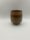 Vintage Handmade Pot Planter Ceramic Brown 4 Inch Multicolor