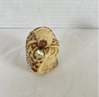 Vintage Japanese Netsuke    elder Performer Figure  Signed M h p 