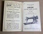 Vintage Singer Electric Sewing Machine 15-91 Instruction Manual Book 1952 Read