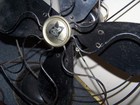 Antique Robbins   Myers Electric Black Blades Oscillating Fan 16       Works Well