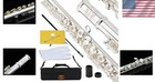 Open Hole 17-key C Flute In Silver Plated Finish With Accessories   Carry Case