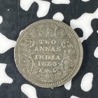 1883 India 2 Annas Lot f0043 Silver 