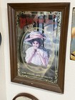 Vintage Dr Pepper King Of Beverages Framed Mirror Wood Soda