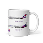Hawaiian Airlines Us Island Fleet Ceramic Mug 11 Oz Travel Lovers Gift Idea