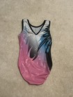 Gk Elite Gymnastics Leotard Size Child Large Cl Dreamlight Pink Tank W  Spangles