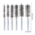 6 12x 1 4  Hex Shank Stainless Steel Bore Cleaning Brushes Set For Power Drill