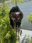 Hawaiian Warrior Ikaika Coconut Premium Black Brown Helmet Garden Home Decor