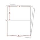 2000 Half Sheet Shipping Labels 8 5x5 5 Self Adhesive Round Corner For Paypal