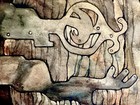 Original John Bauer Hand-painted Reproduction Troll At The Door Sweden Art