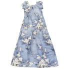 Vintage Liberty House Of Sydney Hawaii Blue Floral Maxi Sundress Size 12
