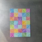 Original Aceo Art Card Geometric Abstraction Squares 20