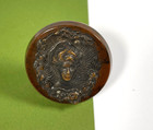 Vintage Antique Art Nouveau Repousse Gibson Girl Bakelite Button 1 3 4  Large