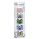 Elizabeth Ward Bead Storage Solutions 5 Piece Craft Storage Containers  6 Pack 